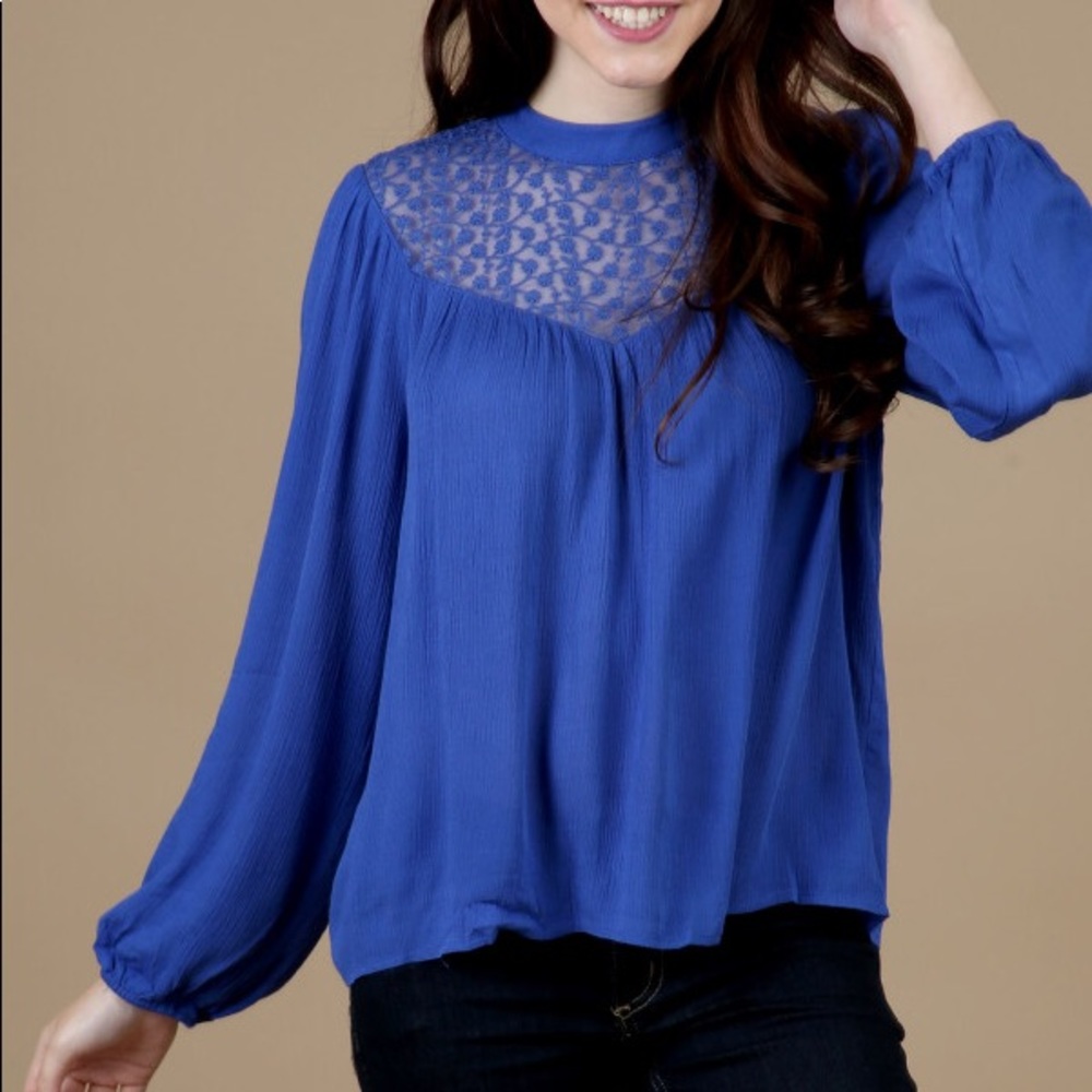 Lace Back Blouse